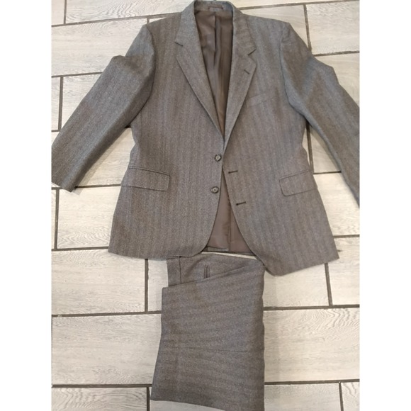 Vintage Daniel Scott Gray Wool SuitMade in BritainSize 42R